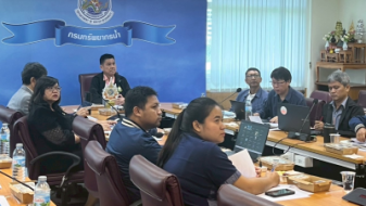 กองการจัดสรรน้ำประชุมร่างแนวทางการวัดหรือประเมินปริมาณน้ำที่ใช้ ประจำปึงบประมาณ พ.ศ. 2568